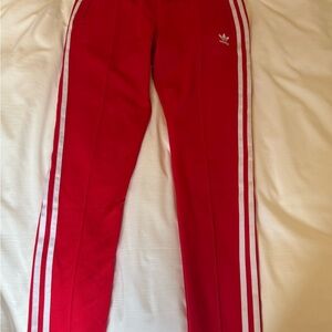 Red Women’s Adidas Pleaded Pant